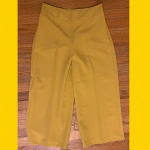 Express Culottes mustard yellow